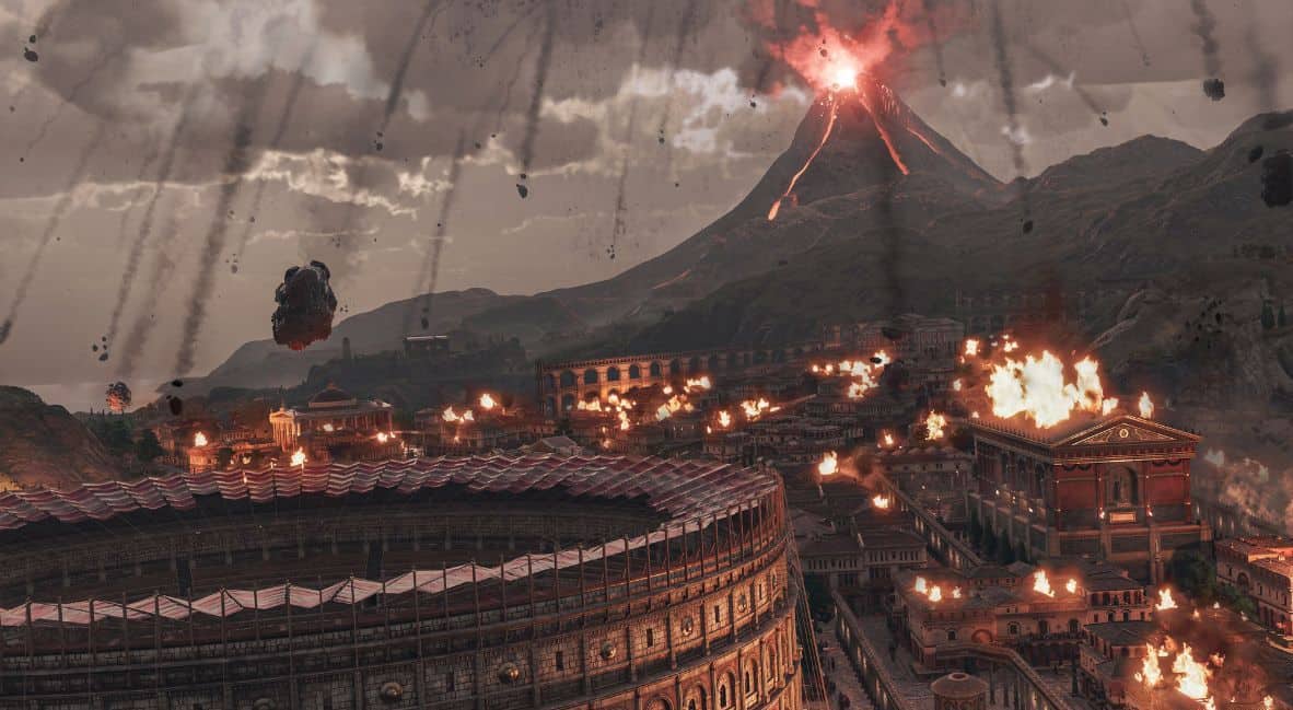 Anno 117's first DLC will let you disregard history by building your Roman city next to a massive volcano