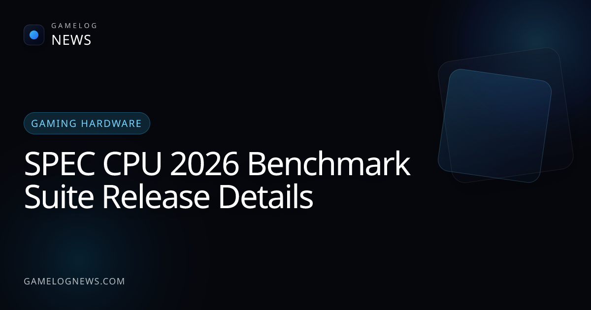 SPEC CPU 2026 Benchmark Suite Release Details | GameLog News