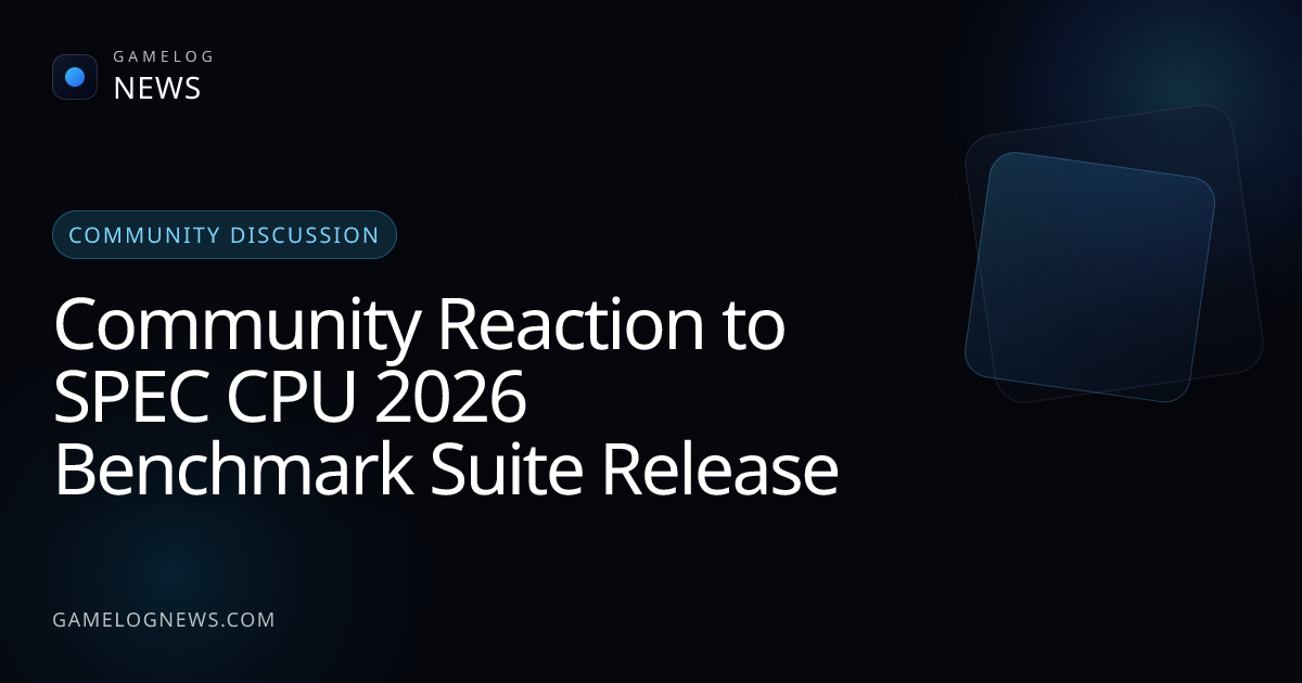 SPEC CPU 2026 Community Reaction: Benchmark Suite Release Details ...